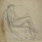 Study of a draped reclining woman