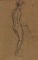 r.: A nude with a parasol; v.: A nude leaning against a rail