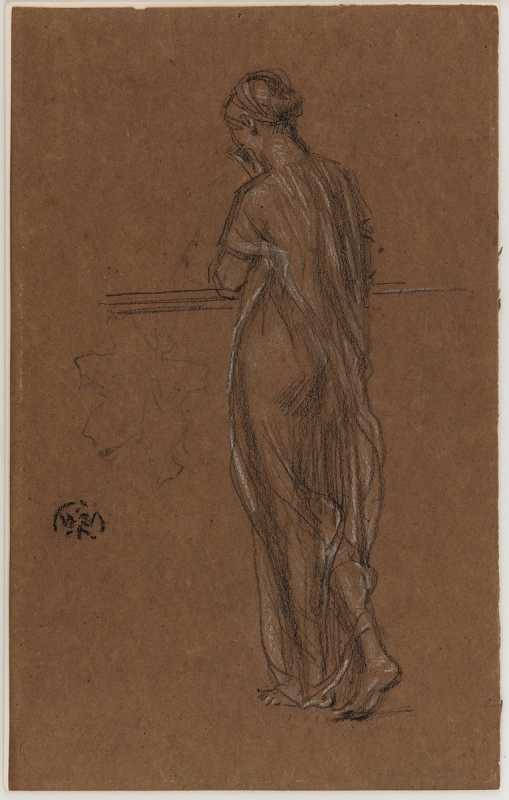 r.: Standing draped figure; v.: Standing nude