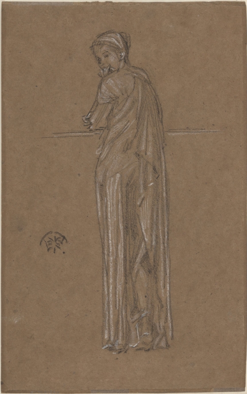 r.: Draped figure standing; v.: Study of draped woman