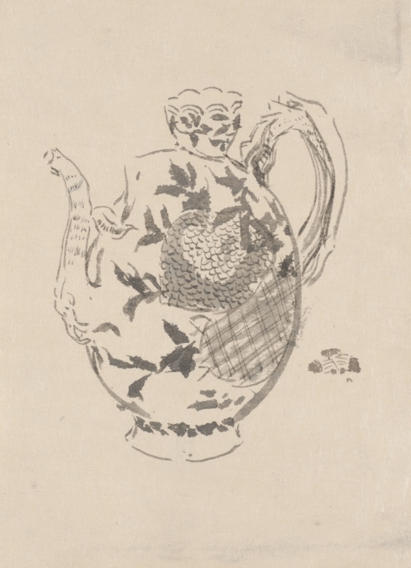 Teapot in the form of a pomegranate