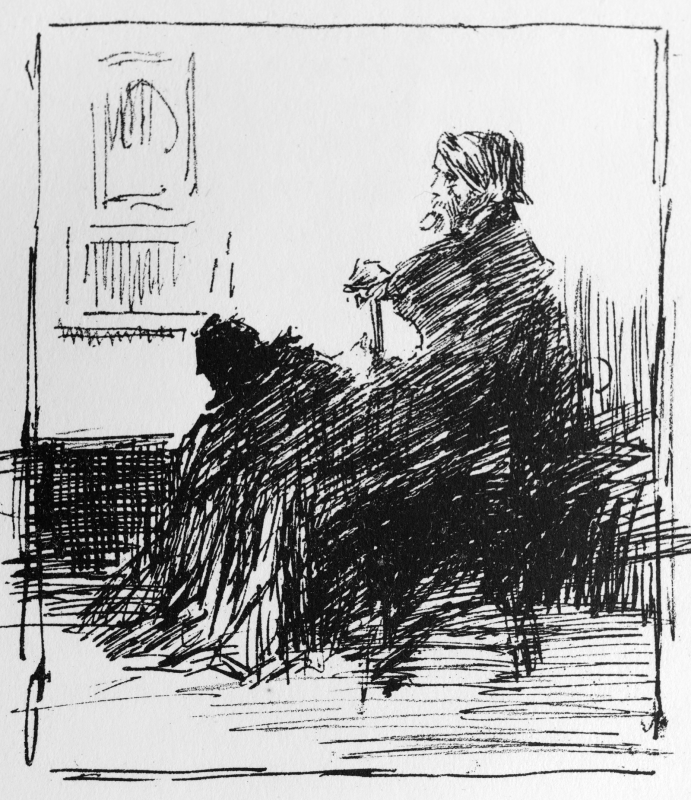 Sketch of 'Arrangement in Grey and Black, No.2: Portrait of Thomas Carlyle'