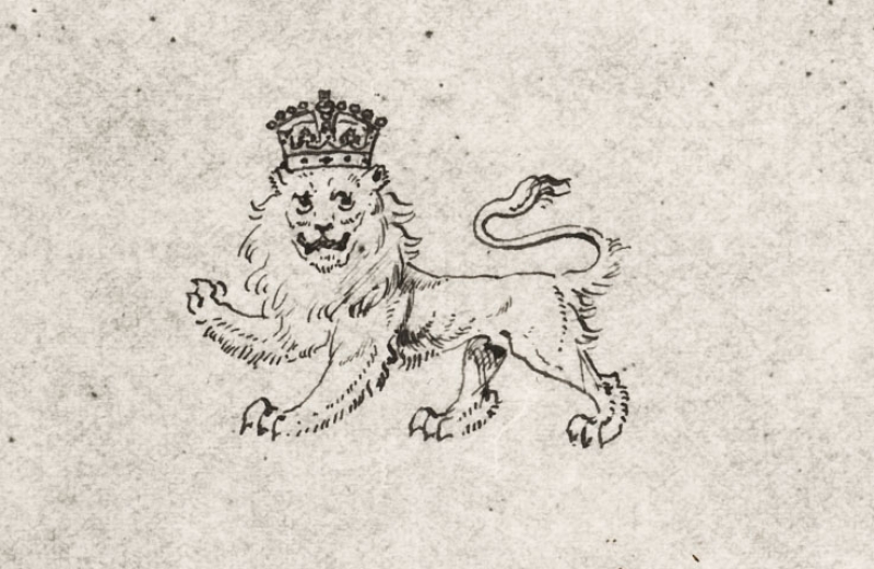 Crowned lion