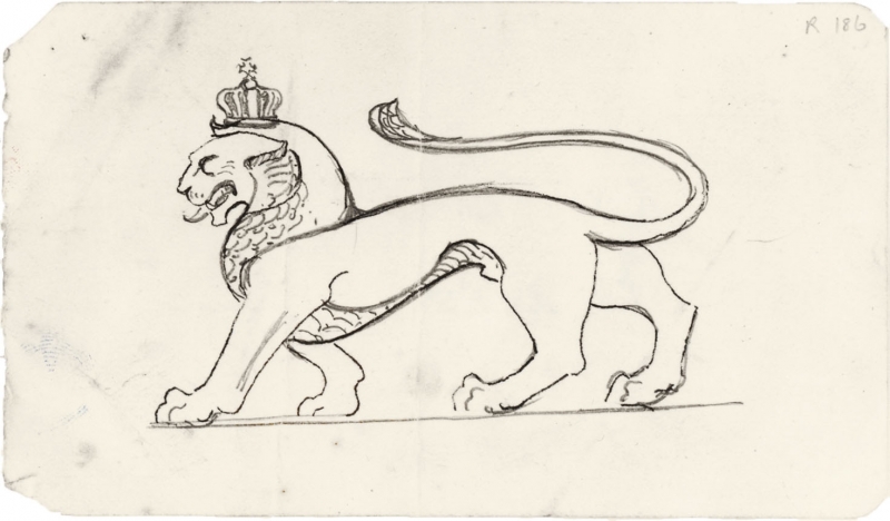 Crowned lion