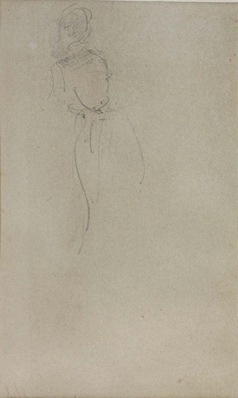 r.: Woman, seen from the back; v.: Indecipherable, by an unknown hand