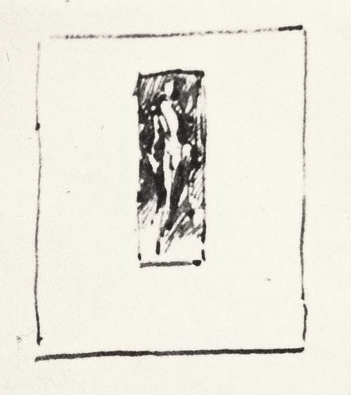 Sketch of 'Arrangement in Black and Gold: Comte Robert de Montesquiou-Fezensac'