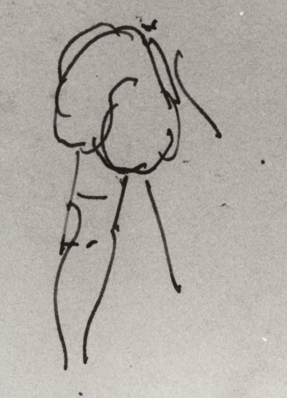 Girl's arm with puffed sleeve