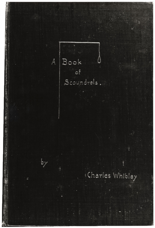 Gallows design for the cover of 'A Book of Scoundrels' by Charles Whibley