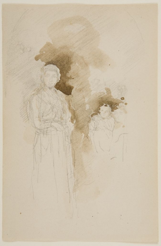 Two women and a child