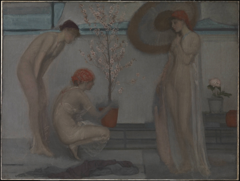 Pink and Grey: Three Figures