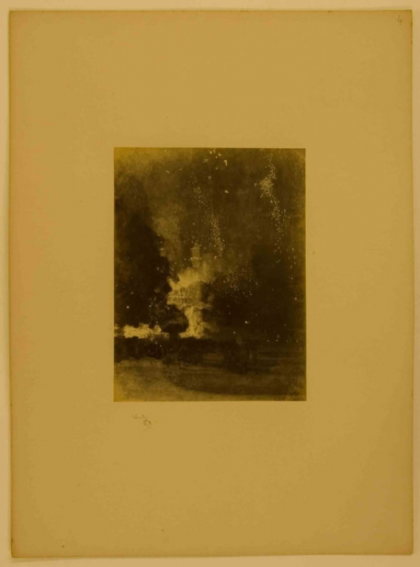 'Nocturne in Black and Gold: The Falling Rocket', photograph