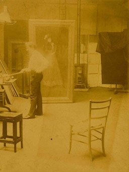 Whistler in his studio, 1886/88